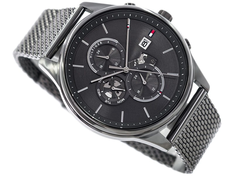 Tommy Hilfiger Weston Chronograph Grey Dial Grey Mesh Bracelet Watch For Men - 1710506 Buy Now By Tommy Hilfiger
