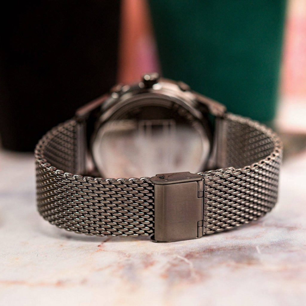 Tommy Hilfiger Weston Chronograph Grey Dial Grey Mesh Bracelet Watch For Men - 1710506 Buy Now By Tommy Hilfiger