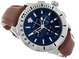 Versace Casual Chronograph Blue Dial Brown Leather Strap Watch for Men - VERG002-18 Buy Now By Versace