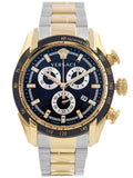 Versace V-Ray Chronograph Black Dial Two Tone Steel Strap Watch For Men - VE2I00421 Buy Now By Versace