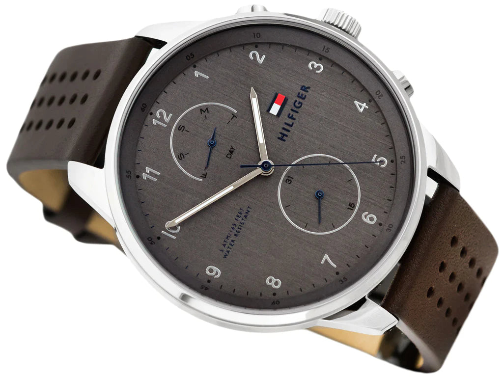 Tommy Hilfiger Chase Quartz Brown Dial Brown Leather Strap Watch for Men - 1791579 Buy Now By Tommy Hilfiger