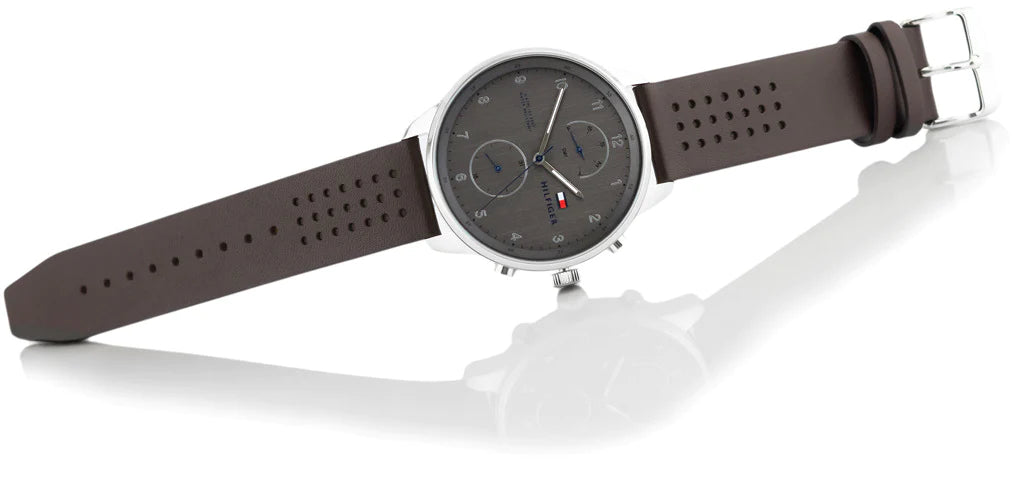 Tommy Hilfiger Chase Quartz Brown Dial Brown Leather Strap Watch for Men - 1791579 Buy Now By Tommy Hilfiger