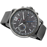 Tommy Hilfiger London Chronograph Grey Dial Grey Mesh Bracelet Watch for Men - 1791530 Buy Now By Tommy Hilfiger