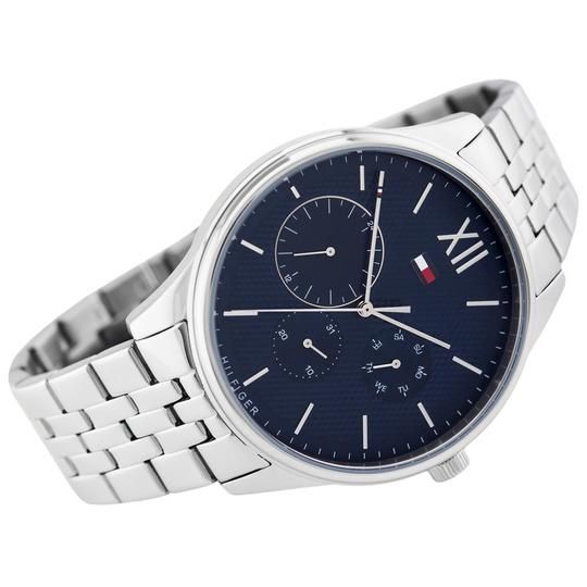 Tommy Hilfiger Damon Chronograph Blue Dial Silver Steel Strap Watch for Men - 1791416 Buy Now By Tommy Hilfiger