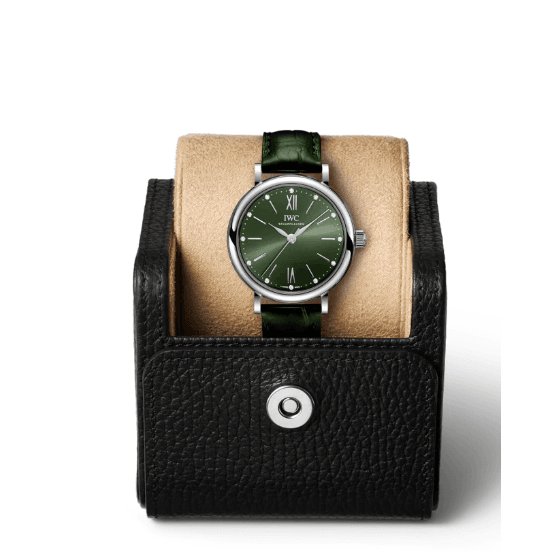 IWC Portofino Automatic Green Dial Green Leather Strap Watch for Women - IW357405 Buy Now By IWC