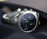 Tissot PR 100 Sport Chic Chronograph Diamonds Blue Dial Silver Steel Strap Watch for Women - T101.917.11.046.00 Buy Now By Tissot