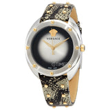 Versace Shadov Quartz Silver Dial Snakeskin Green Leather Strap Watch for Women - VEBM00718 Buy Now By Versace