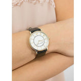 Marc Jacobs Roxy White Dial Black Leather Strap Watch for Women - MJ1532 Buy Now By Marc Jacobs