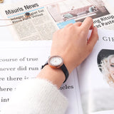 Emporio Armani Rosa Quartz Mother Of Pearl White Dial Black Leather Strap Watch For Women - AR11356 Buy Now By Emporio Armani