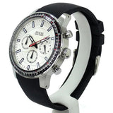 Guess Fuel Multifunction White Dial Black Rubber Strap Watch for Men - W0802G1 Buy Now By Guess