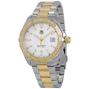 Tag Heuer Aquaracer Quartz White Dial Two Tone Steel Strap Watch for Men - WAY1120.BB0930 Buy Now By Tag Heuer