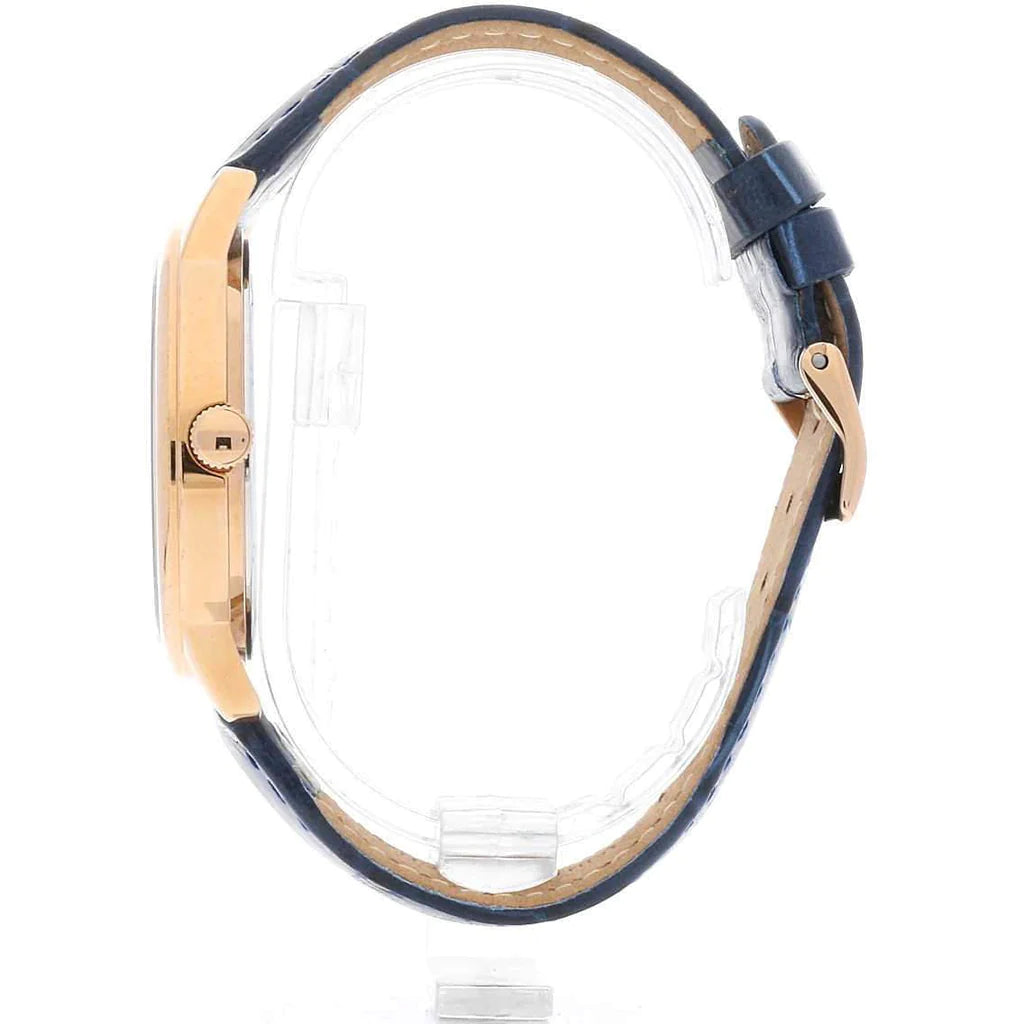 Guess Analog Blue Dial Blue Leather Strap Watch For Men - W0496G4 Buy Now By Guess