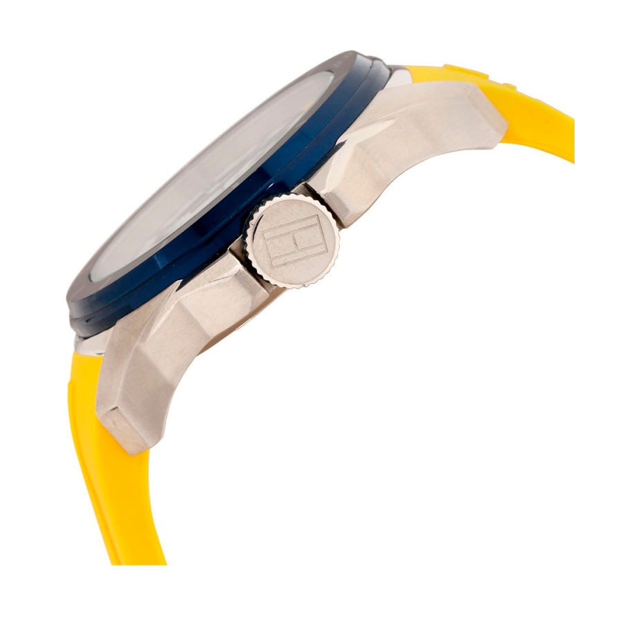 Tommy Hilfiger Windsurf White Dial Yellow Rubber Strap Watch for Men - 1791115 Buy Now By Tommy Hilfiger