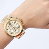 Michael Kors Bradshaw Chronograph Gold Dial Gold Steel Strap Watch For Women - MK5777 Buy Now By Michael Kors