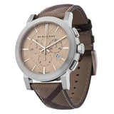 Burberry The City Smoked Brown Dial Brown Leather Strap Watch for Men - BU9361 Buy Now By Burberry