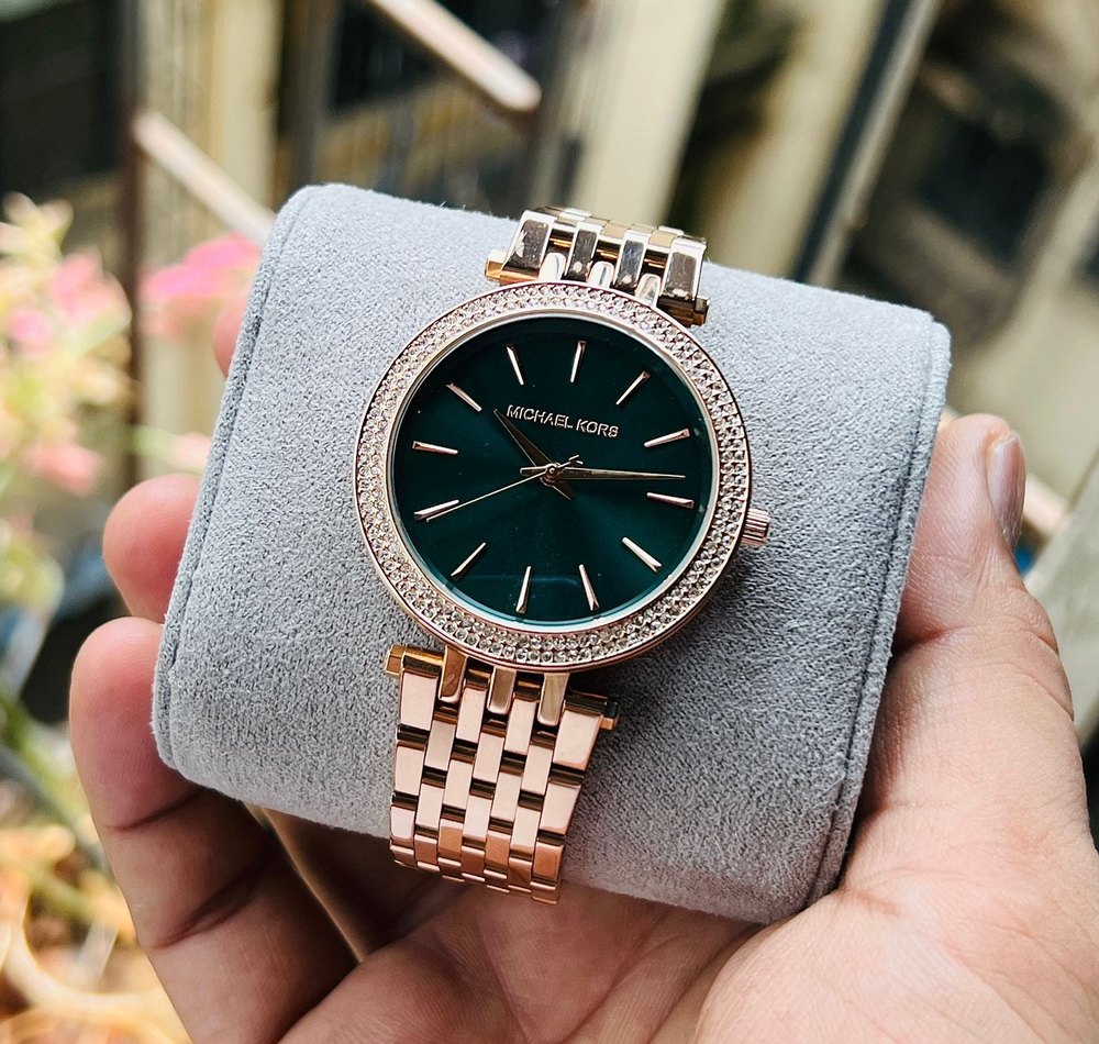 Michael Kors Darci Black Dial Rose Gold Steel Strap Watch for Women - MK3402 Buy Now By Michael Kors