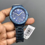 Guess Scope Multifunction Blue Dial Blue Steel Strap Watch for Men - GW0454G4 Buy Now By Guess