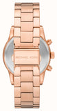 Michael Kors Ritz Chronograph Rose Gold Dial Rose Gold Steel Strap Watch For Women - MK7302 Buy Now By Michael Kors