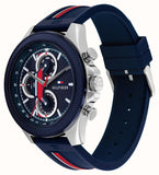 Tommy Hilfiger Clark Chronograph Blue Dial Black Leather Strap Watch For Men - 1792083 Buy Now By Tommy Hilfiger