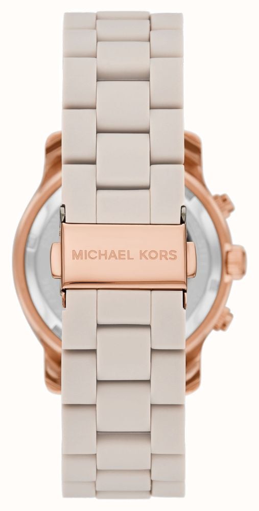 Michael Kors Runway Chronograph Grey Dial Grey Silicone Strap Watch For Women - MK7386 Buy Now By Michael Kors