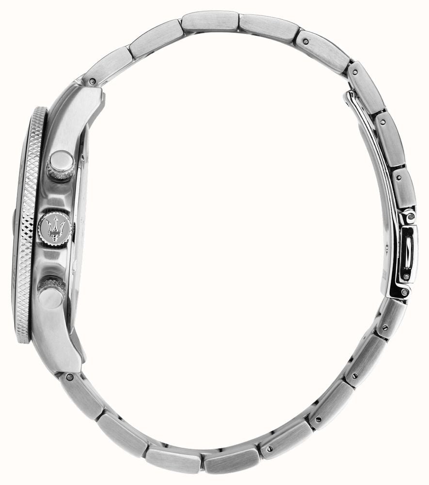 Maserati Competizione Chronograph Black Dial Silver Steel Strap Watch For Men - R8873600008 Buy Now By Maserati