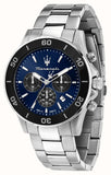 Maserati Competizione Chronograph Blue Dial Silver Steel Strap Watch For Men - R8873600009 Buy Now By Maserati