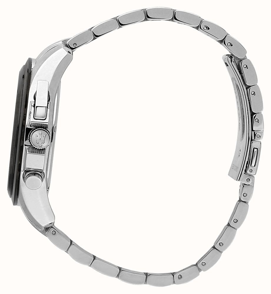 Maserati Traguardo Chronograph Black Dial Silver Steel Strap Watch For Men - R8873612059 Buy Now By Maserati