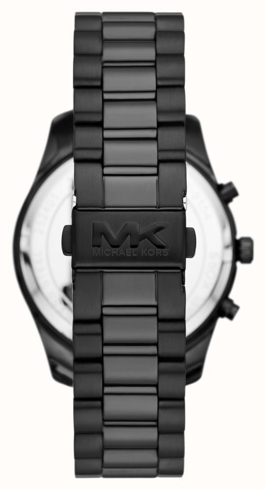 Michael Kors Lexington Chronograph Black Dial Black Steel Strap Watch for Men - MK9154 Buy Now By Michael Kors