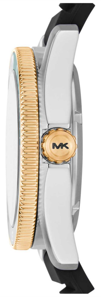 Michael Kors Maritime Analog Green Dial Black Silicone Strap Watch for Men - MK9158 Buy Now By Michael Kors