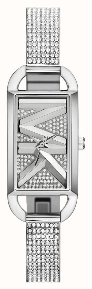 Michael Kors Empire Three-Hand Silver Dial Silver Steel Strap Watch for Women - MK4841 Buy Now By Michael Kors