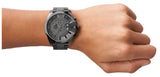 Diesel Mega Chief Chronograph Grey Dial Grey Steel Strap Watch for Men - DZ4282 Buy Now By Diesel