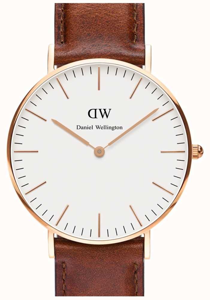Daniel Wellington Classic St. Mawes White Dial Brown Leather Strap Watch for Men - DW00100035 Buy Now By Daniel Wellington
