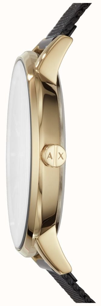 Armani Exchange Lola Three Hand Black Dial Black Mesh Strap Watch For Women - AX5548 Buy Now By Armani Exchange