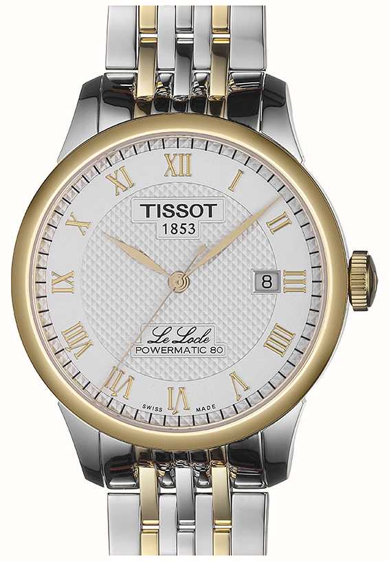 Tissot T Classic Le Locle Powermatic 80 Silver Dial Two Tone Steel Strap Watch For Men - T0064072203301 Buy Now By Tissot