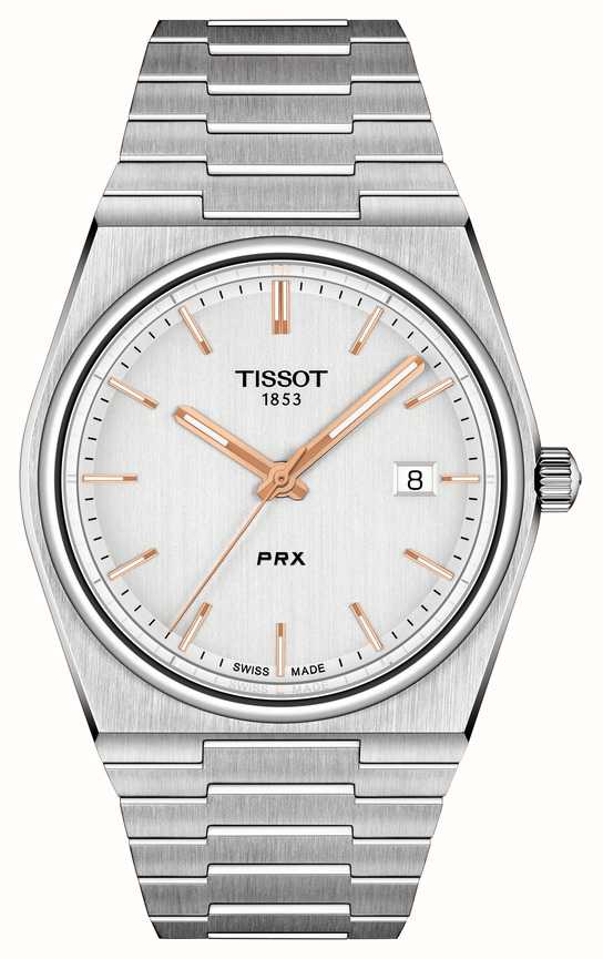 Tissot PRX Quartz Silver Dial Silver Steel Strap Watch for Men - T137.410.11.031.00 Buy Now By Tissot