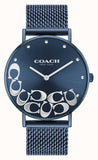 Coach Perry Blue Dial Blue Mesh Bracelet Watch for Women - 14503824 Buy Now By Coach