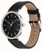 Calvin Klein City Quartz Black Dial Black Leather Strap Watch for Men - K2G2G1C1 Buy Now By Calvin Klein