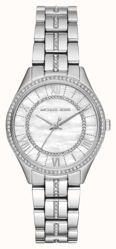 Michael Kors Lauryn Mother of Pearl Dial Silver Steel Strap Watch for Women - MK3900 Buy Now By Michael Kors