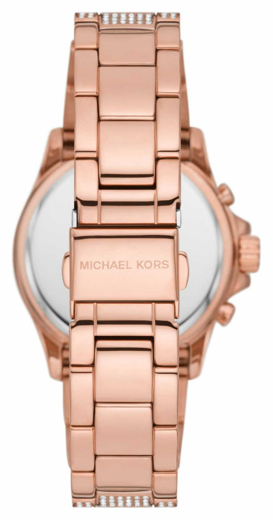 Michael Kors Everest Chronograph Crystals Rose Gold Dial Rose Gold Steel Strap Watch For Women - MK7235 Buy Now By Michael Kors