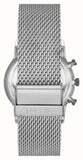 Fossil Neutra Chronograph White Dial Silver Mesh Bracelet Watch for Men - FS5382 Buy Now By Fossil