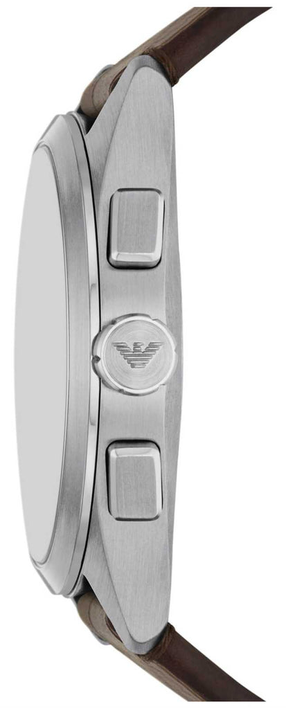 Emporio Armani Claudio Chronograph Brown Dial Brown Leather Strap Watch For Men - AR11482 Buy Now By Emporio Armani