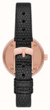 Emporio Armani Rosa Two Hand Black Dial Black Leather Strap Watch For Women - AR11493 Buy Now By Emporio Armani