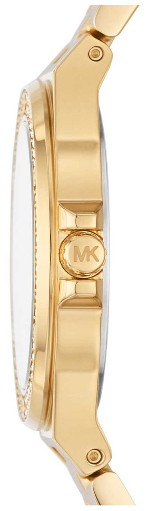 Michael Kors Lennox Three-Hand Silver Dial Gold Steel Strap Watch For Women - MK7278 Buy Now By Michael Kors
