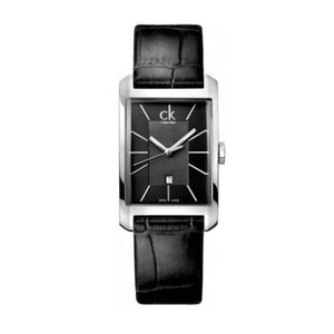 Calvin Klein Window Black Dial Black Leather Strap Watch for Men - K2M23107 Buy Now By Calvin Klein