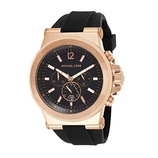 Michael Kors Dylan Black Dial Black Rubber Strap Watch for Men - MK8184 Buy Now By Michael Kors