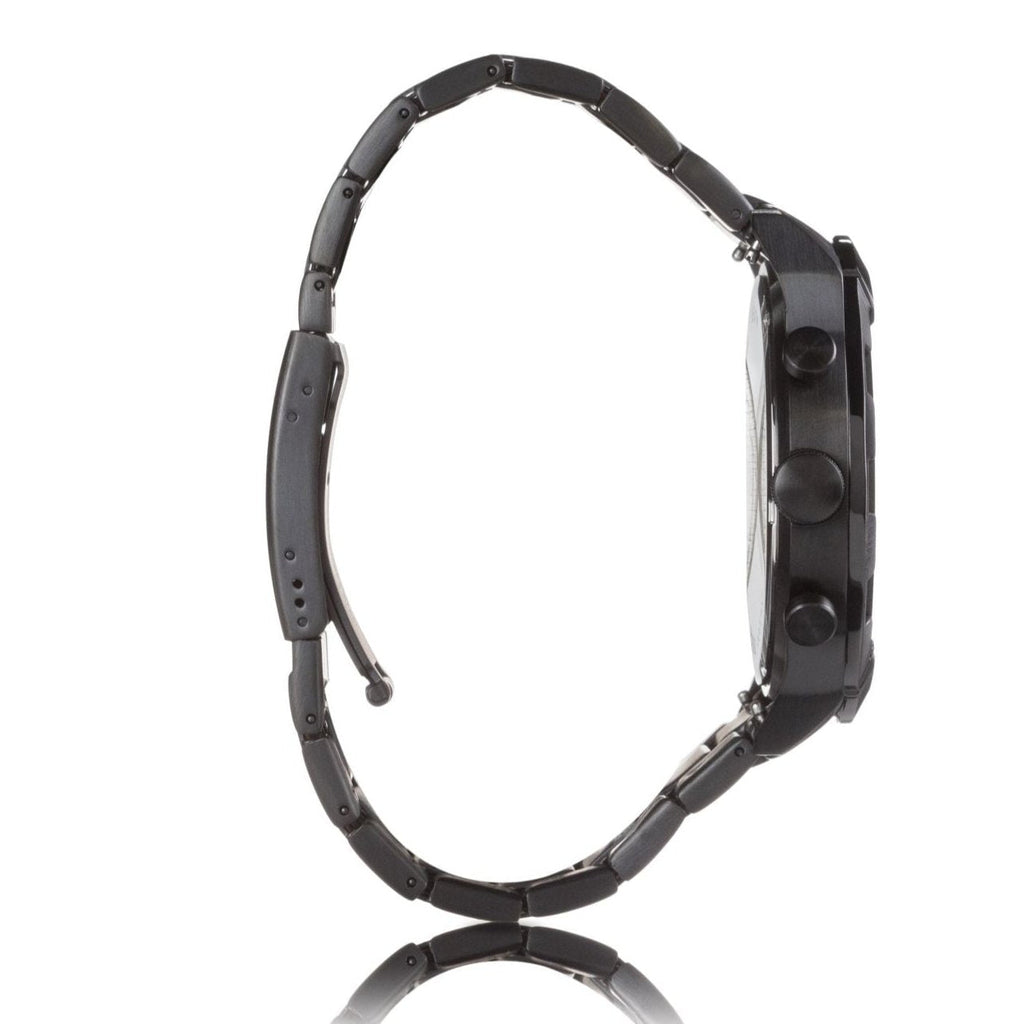 Fossil Bronson Chronograph Black Dial Black Steel Strap Watch for Men - FS5876 Buy Now By Fossil