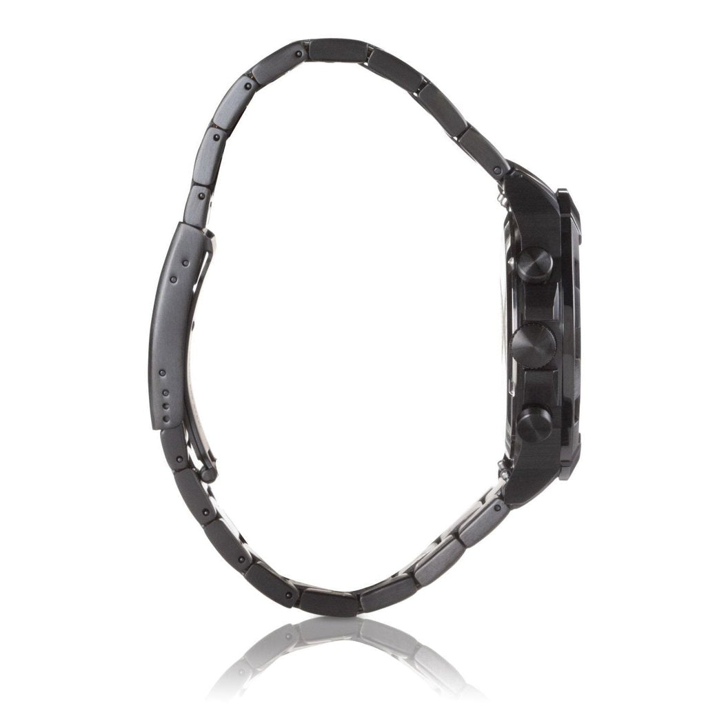 Fossil Bronson Chronograph Black Dial Black Steel Strap Watch for Men - FS5853 Buy Now By Fossil