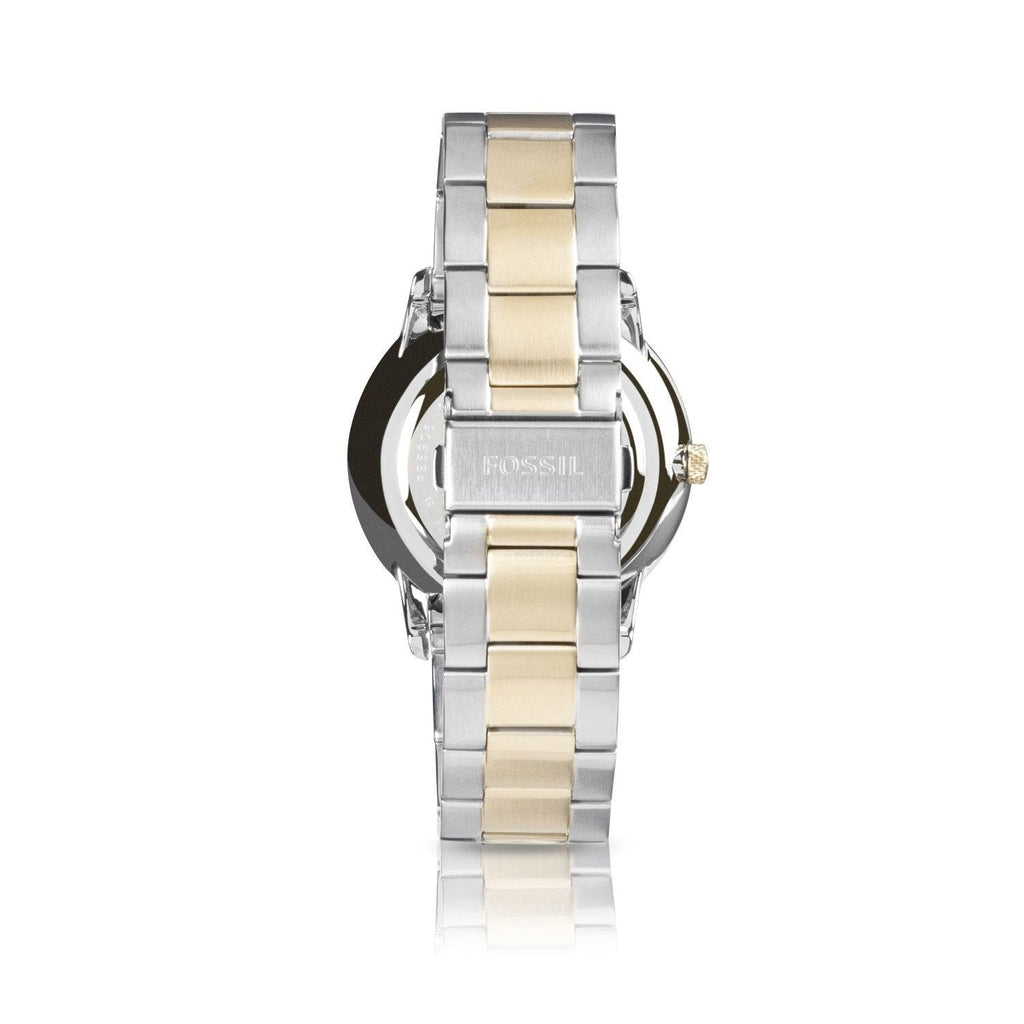 Fossil Neutra Moonphase Multifunction Black Dial Two Tone Steel Strap Watch for Men - FS5906 Buy Now By Fossil