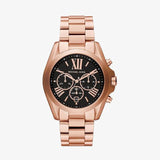 Michael Kors Bradshaw Black Dial Rose Gold Steel Strap Watch for Women - MK5854 Buy Now By Michael Kors