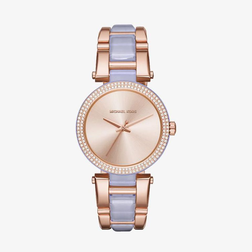 Michael Kors Delray Rose Gold Dial Two Tone Steel Strap Watch for Women - MK4319 Buy Now By Michael Kors